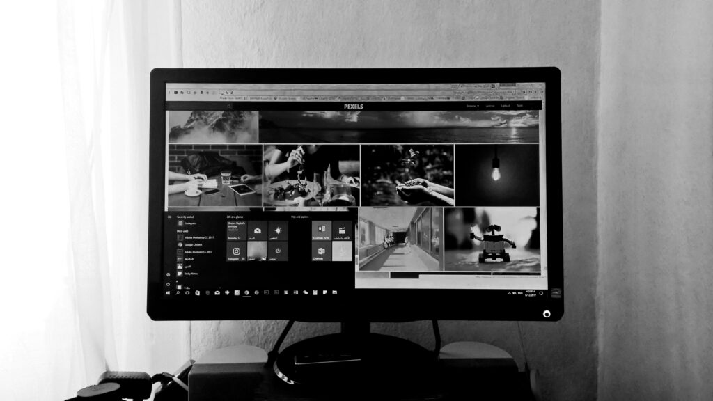 web and desk monitor